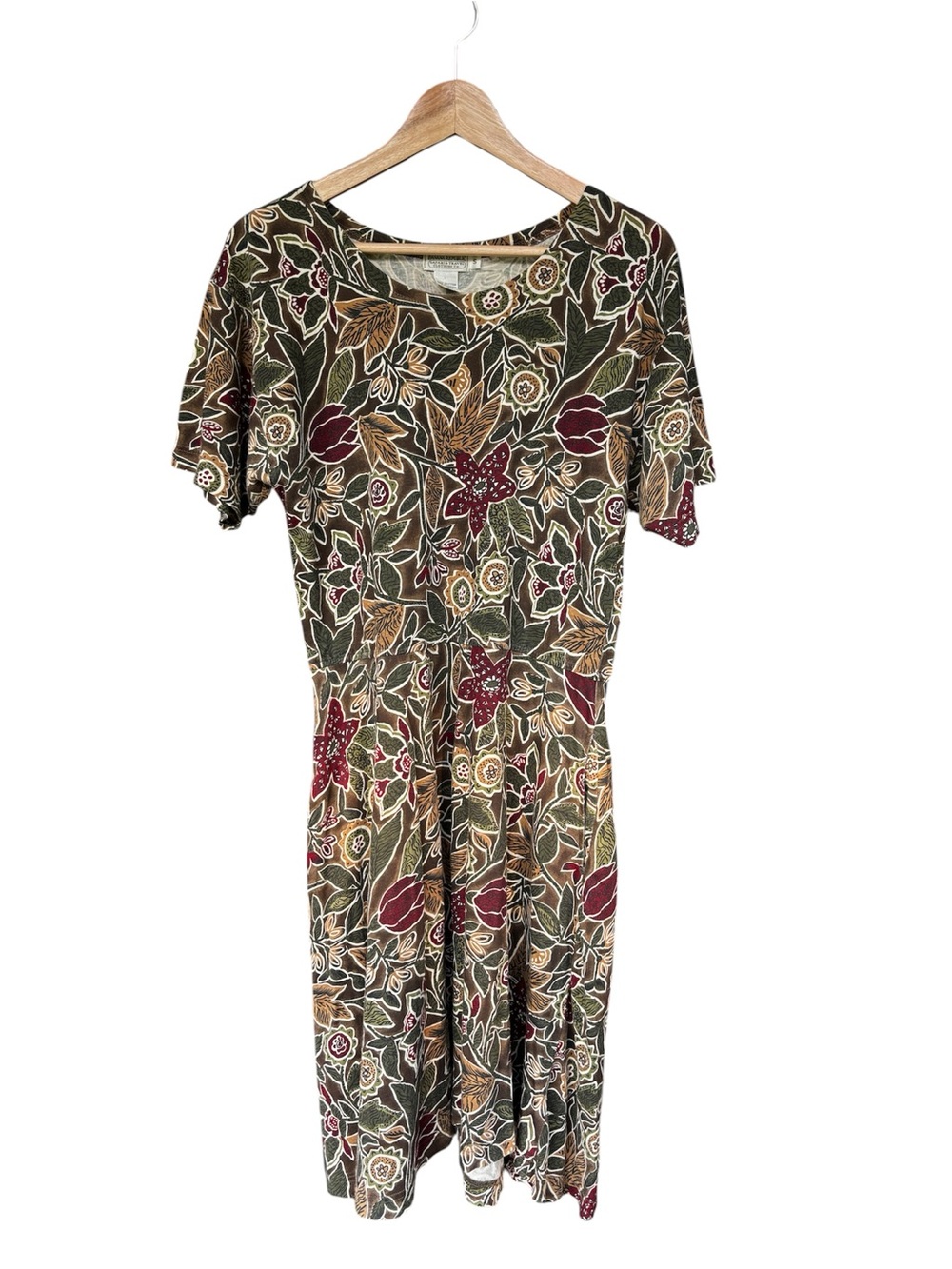 Banana Republic Women Vintage Safari Cotton Dress Sz S Forest Granola Cottage 90